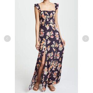 Flynn Skye Bardot Maxi Dress Floral Print Size S